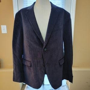 Gorgeous Navy Blue Slim Fit Corduroy Blazer